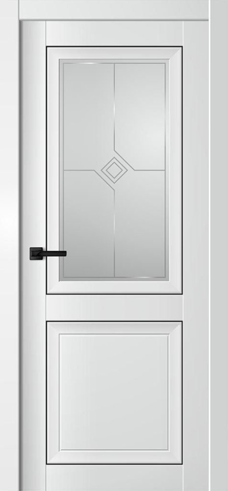 Дверь экошпон Next ПО Белый бархат