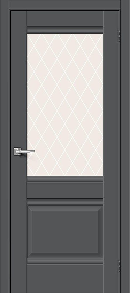 Дверь эмалит Прима-3 ПЭТ Stormy Silk