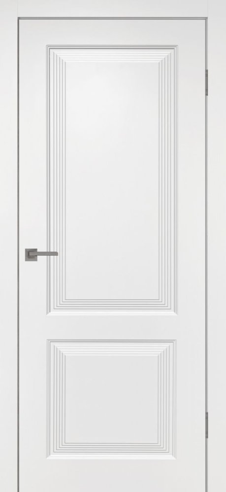 Дверь глухая Бостон ПГ белая эмаль