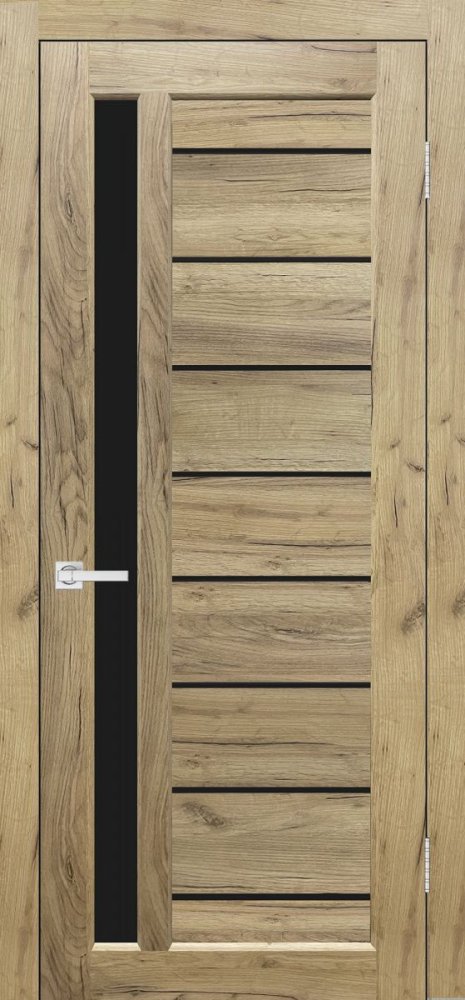 Дверь экошпон Евро 45 дуб крафт натуральный