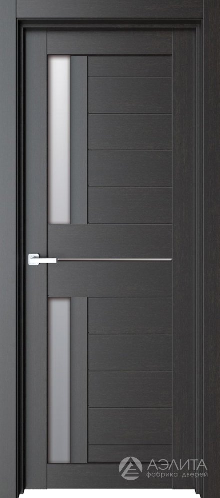 Дверь экошпон 19К с матовым стеклом