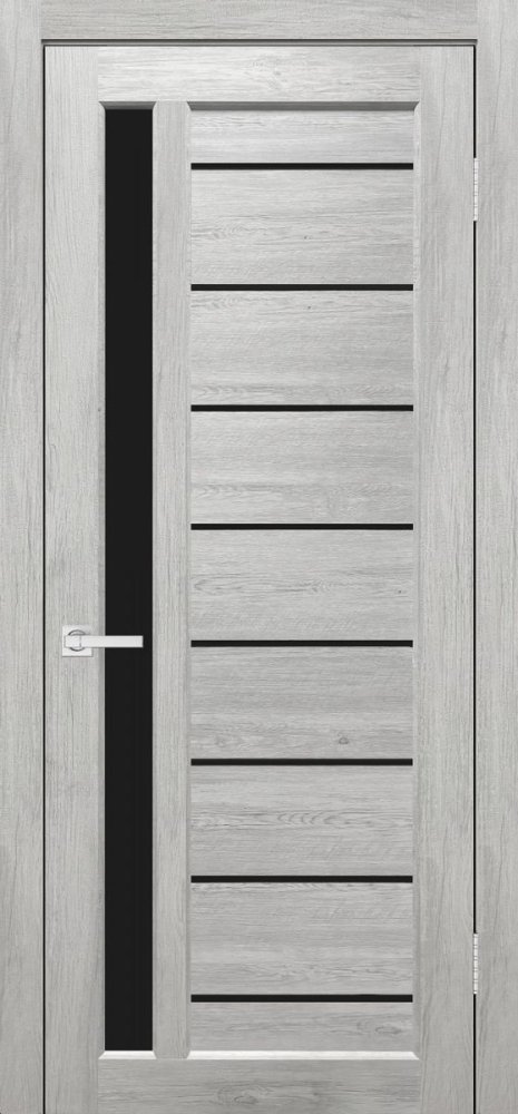 Дверь экошпон Евро 45 граф белый