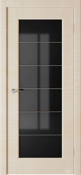 Дверь экошпон Люкс с молдингом черный трпилекс