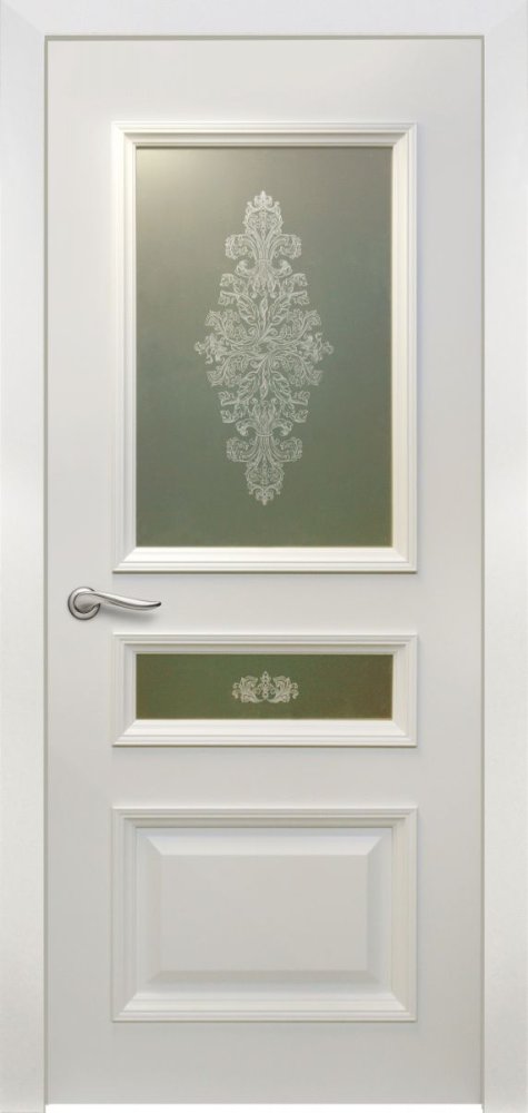 Дверь экошпон Perfect 65 ПО с матовым стеклом