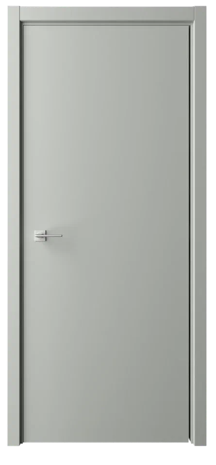 Дверь глухая Стиль Флэт серая эмаль