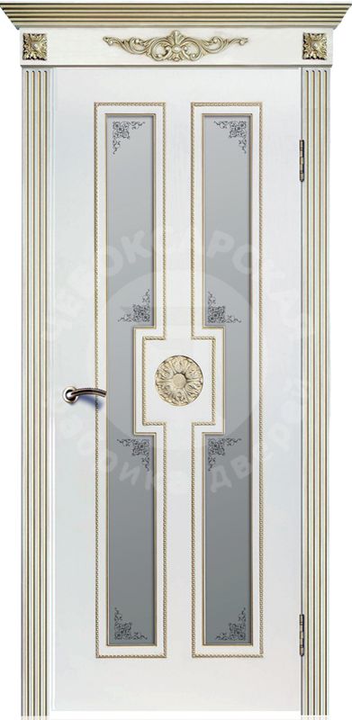 Дверь экошпон Посейдон ПО с матовым стеклом