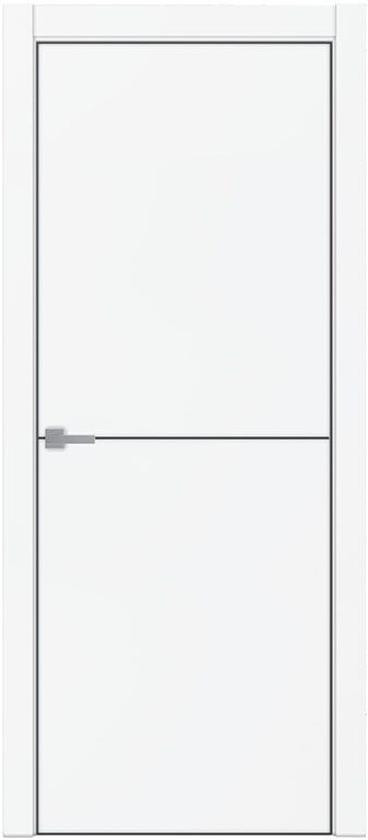 Дверь эмалит Tamburat 4102 ПДТ Alaska черная кромка