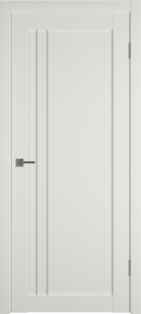 Дверь эмалекс E33 ДО mid white стекло White Cloud