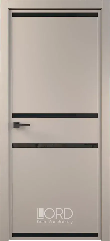 Дверь экошпон Tocco 2 стекло лакобель черный