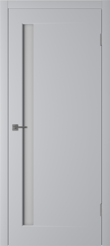 Дверь со стеклом Эклипс светло-серая эмаль стекло матовое с рисунком