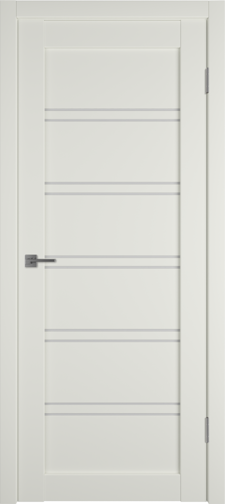 Дверь эмалекс E28 ДО mid white стекло White Cloud