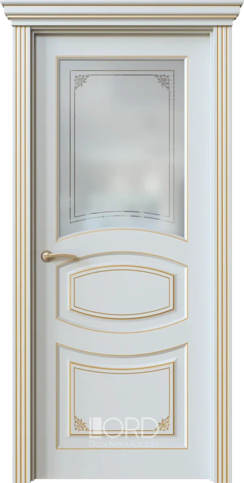 Дверь экошпон Dolce 2.4 ПО стекло с гравировкой