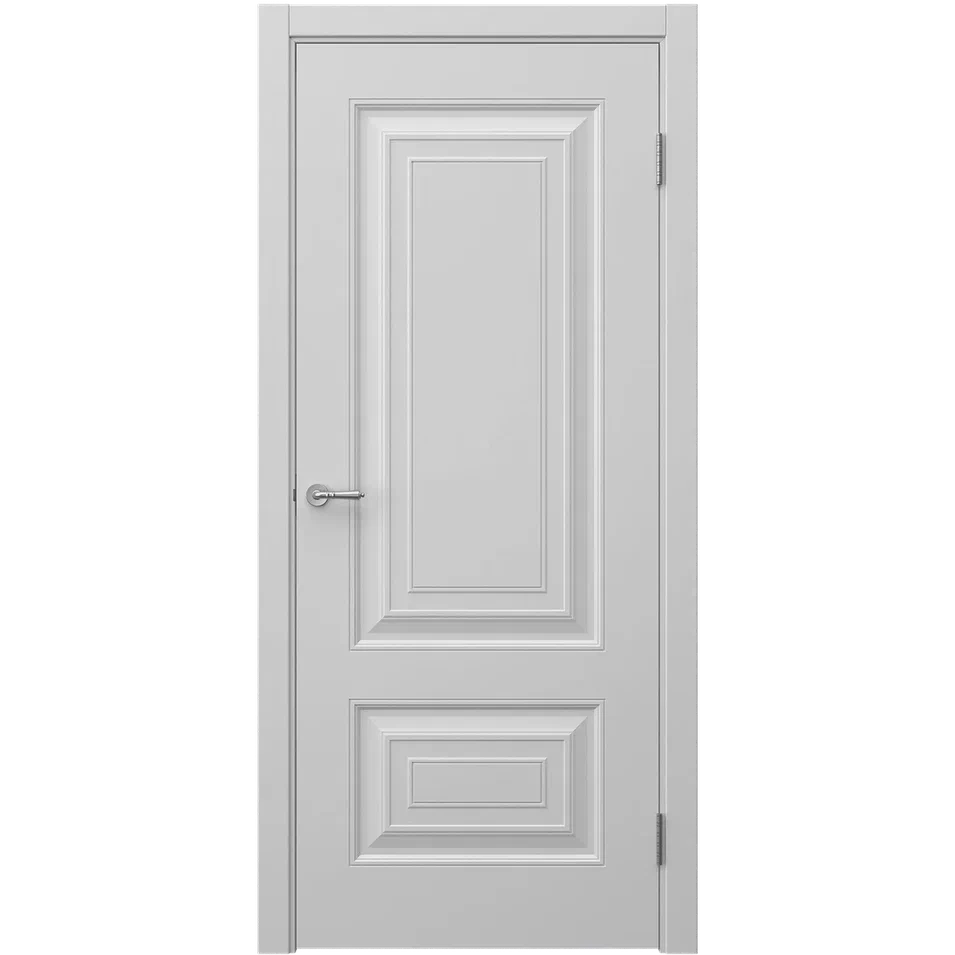 Дверь глухая Сван 6 светло-серая эмаль
