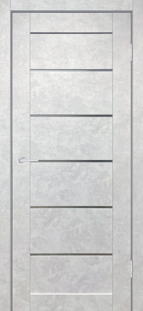 Дверь экошпон Лофт СТ бетон белый