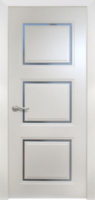 Дверь экошпон Grace 3 со стеклом графит