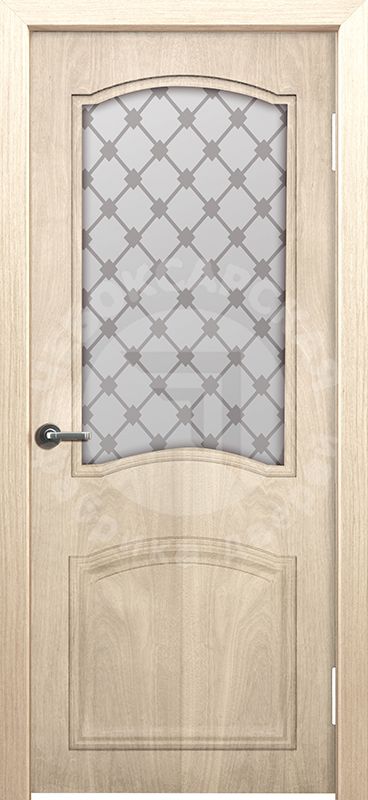 Дверь экошпон Эмма 110 ПО с матовым стеклом