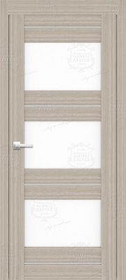 Дверь экошпон 42К с черным стеклом