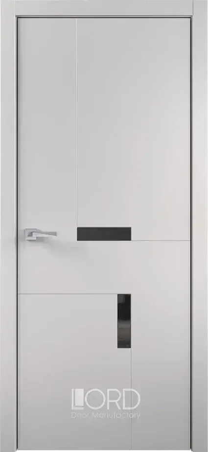 Дверь экошпон Figura 7 Intarsio лакобель черный