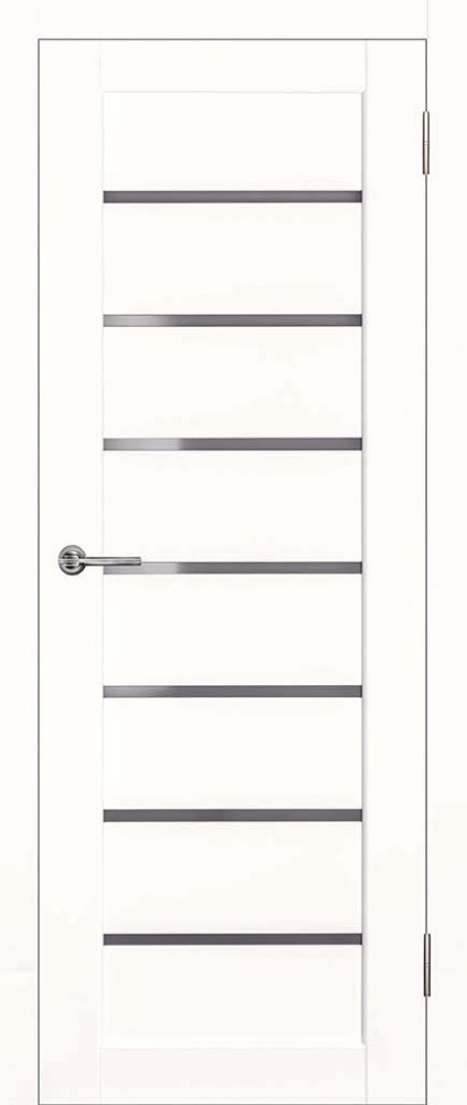 Дверь экошпон Линия ПО белый эмалит