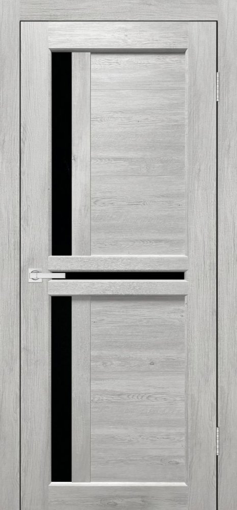 Дверь экошпон Евро 19 граф белый