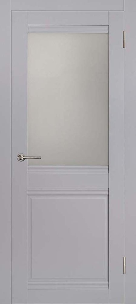 Дверь экошпон Омега ПО серый эмалит