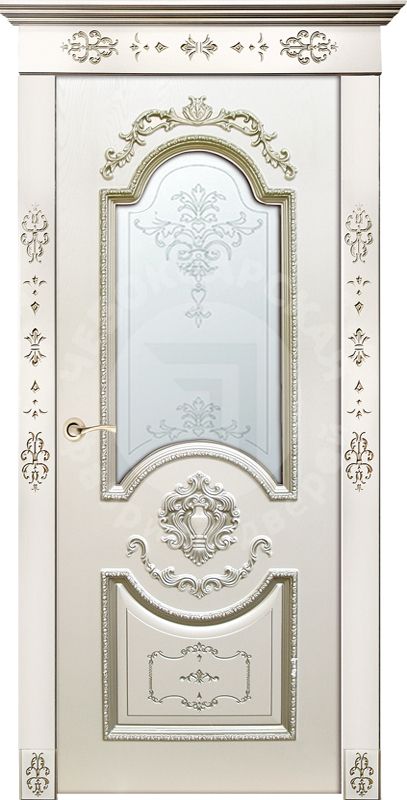 Дверь экошпон Орфей ПО с матовым стеклом