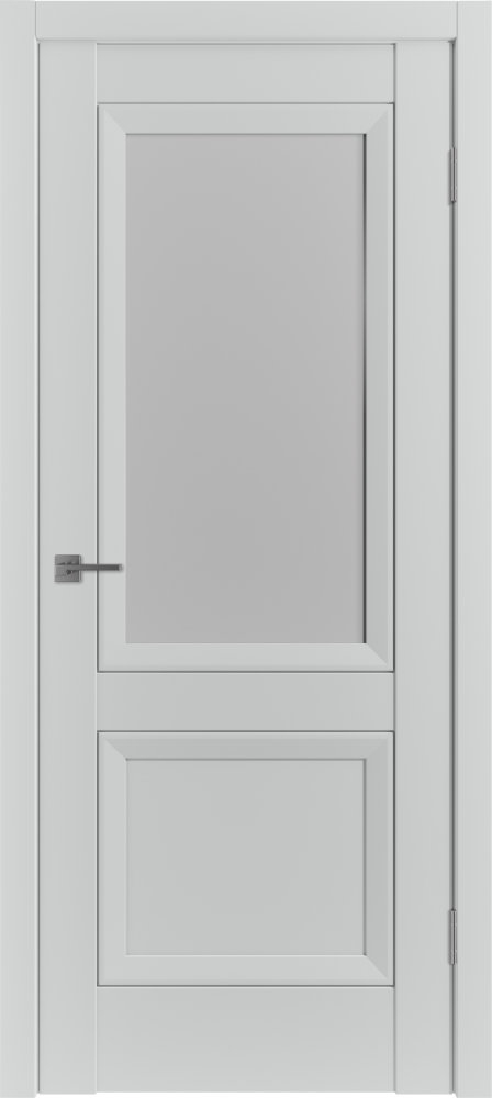 Дверь эмалекс EN2 ДО steel стекло White Cloud