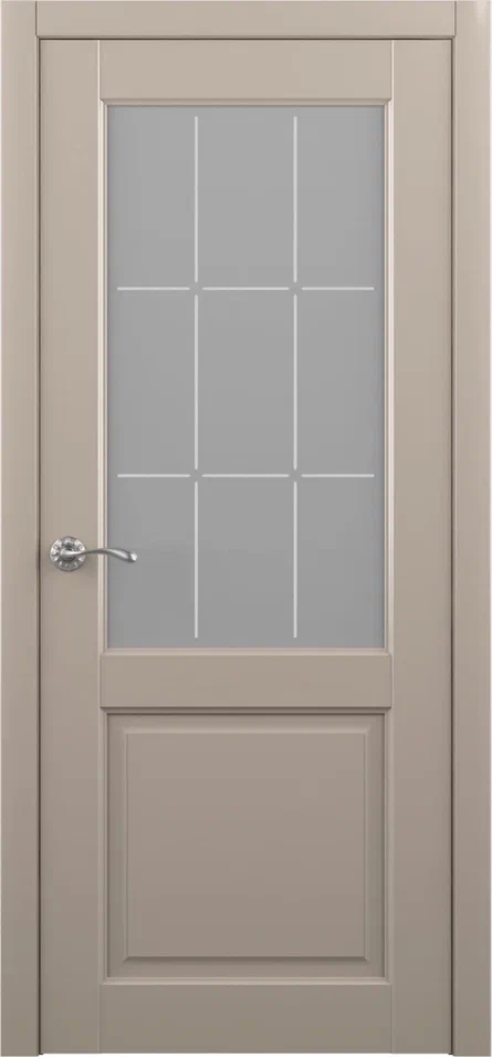 Дверь эмалит Эрмитаж-4 ПО винил серый