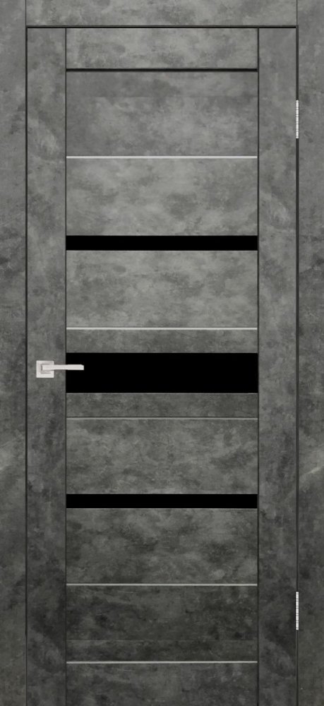 Дверь экошпон Джаз Бетон графит