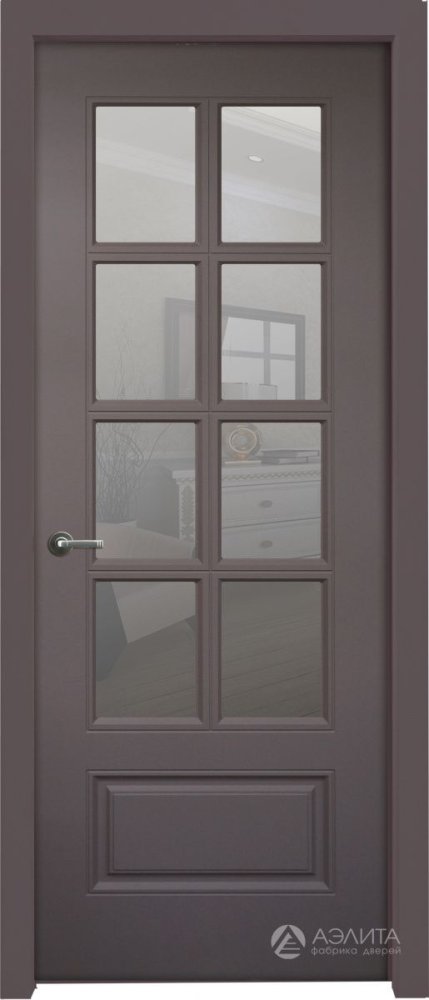 Дверь экошпон Или ПО с матовым стеклом