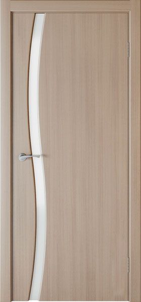 Дверь экошпон Сириус 1 белый трпилекс