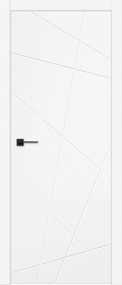 Дверь экошпон GEOMETRY-1 белый