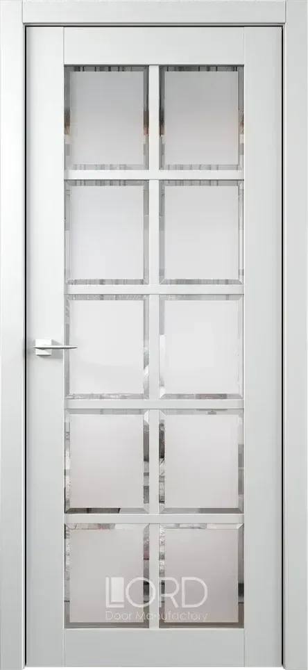 Дверь экошпон Элегант 3 ПО стекло сатинат