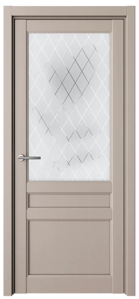 Дверь эмалит Олимпия ПО винил серый