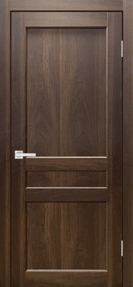 Дверь экошпон Евро 29 ПГ орех макадамия