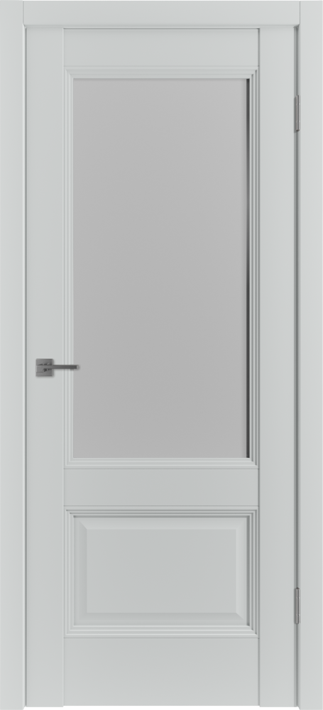 Дверь эмалекс EST2 ДО steel стекло White Cloud