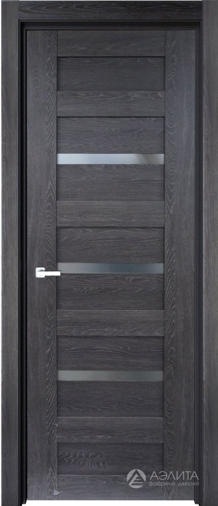 Дверь экошпон 27К с матовым стеклом