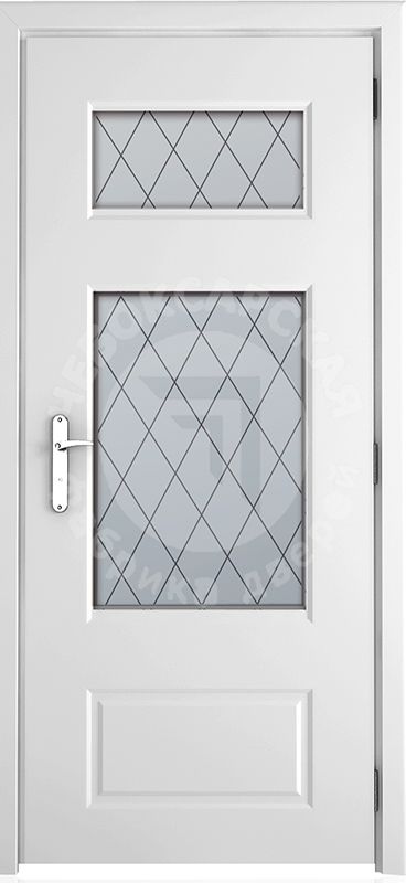 Дверь экошпон Эмма 140 ПО с матовым стеклом