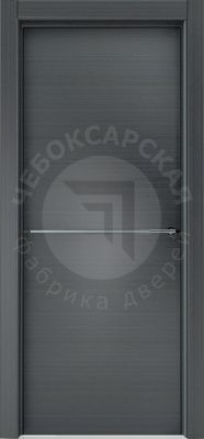 Дверь экошпон Гладкая с молдингом глухая