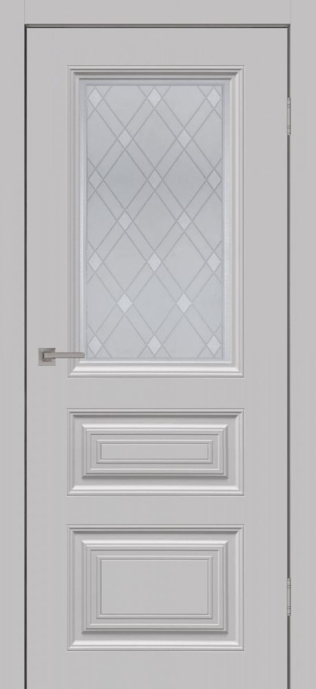 Дверь со стеклом Сонет-1 ПО смоки грей
