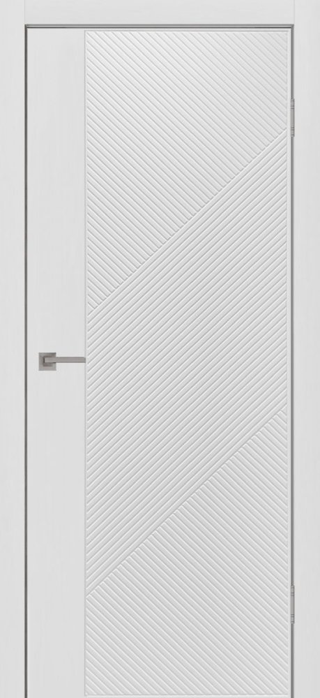 Дверь глухая Графика 11 белый эмалит