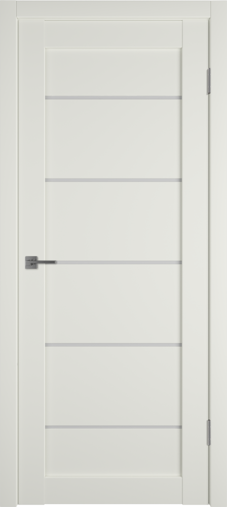 Дверь эмалекс E27 ДО mid white стекло White Cloud