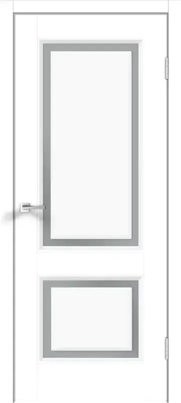 Дверное полотно Экошпон FLY 62 цвет Белый Эмалит