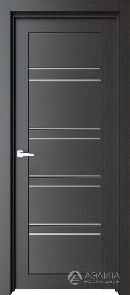 Дверь экошпон 75К с матовым стеклом