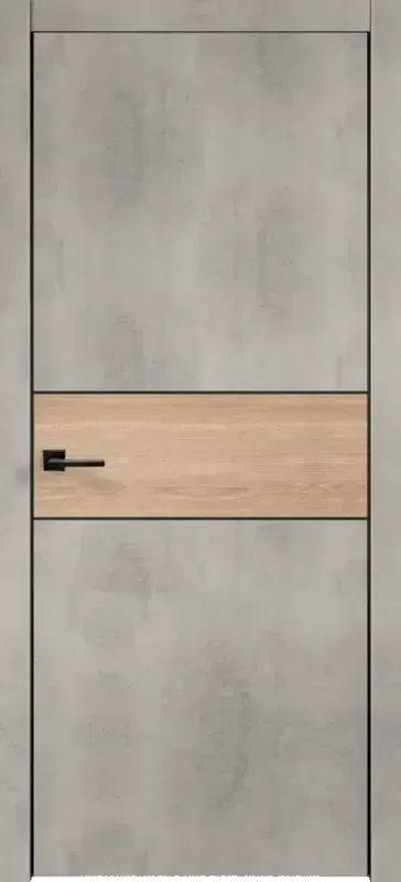 Дверное полотно Экошпон TECHNO BLACK DUO 3 цвет Муар светло-серый