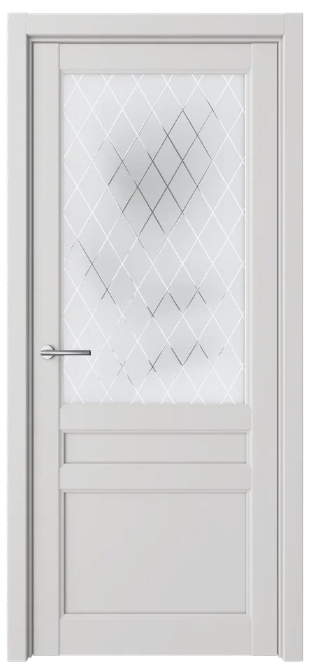 Дверь эмалит Олимпия ПО винил платина