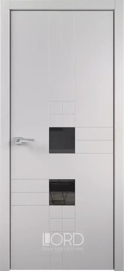 Дверь экошпон Figura 9 Intarsio лакобель черный