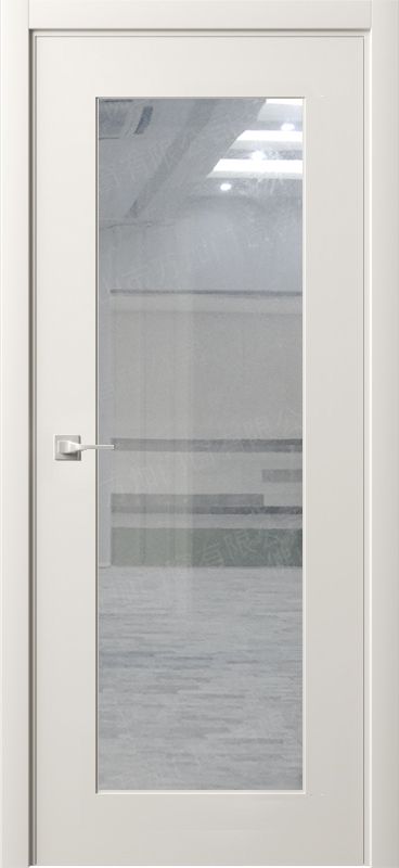 Дверь экошпон Твин 170 ПО с матовым стеклом