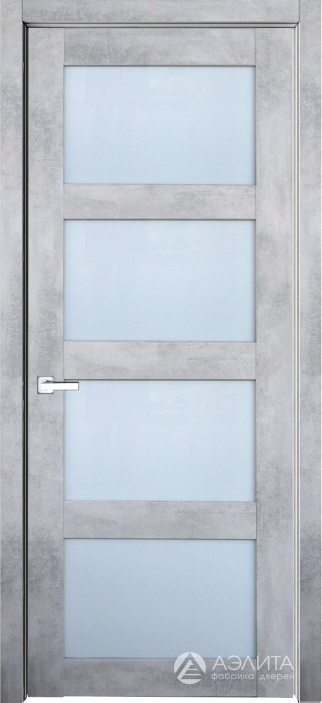 Дверь экошпон 9К с матовым стеклом