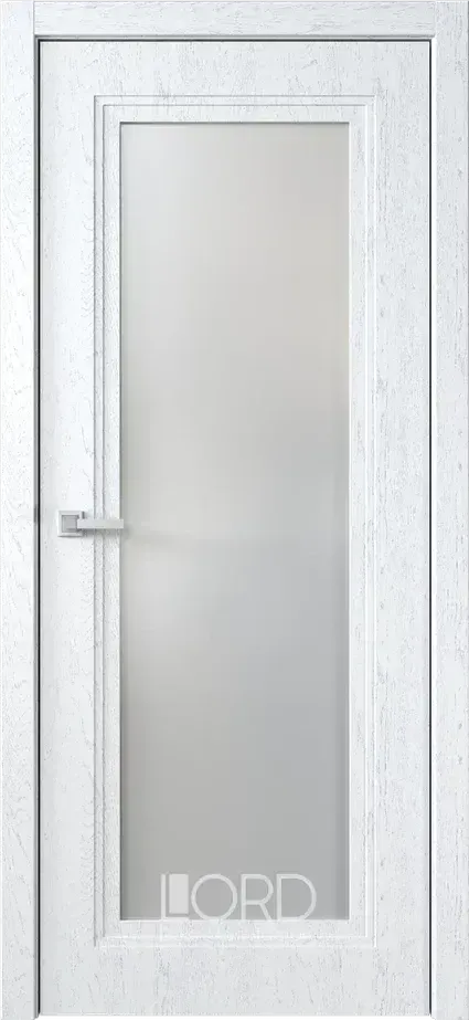 Дверь экошпон Монте 4 ПО стекло сатинат белый